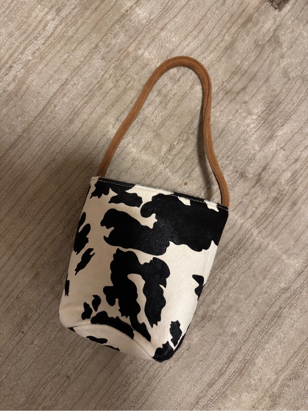 Understated Leather cow hair leather purse
